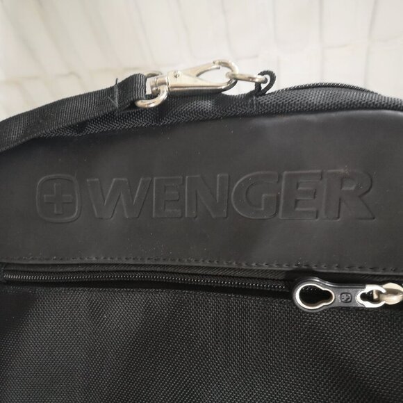 NWOT Wenger Black Zipper Closure Notebook Carry Case w/ 2 Carry Handles - Picture 3 of 7